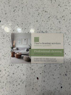 Tina’s Cleaning Services