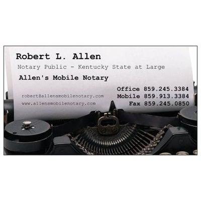 Allen's Mobile Notary