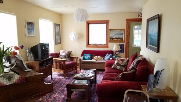 Great conversations happen in this livingroom.