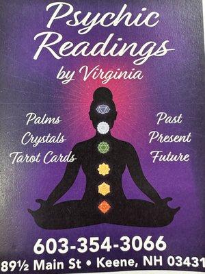 Come in today and get your tarot. Card reading done in find out what your future holds