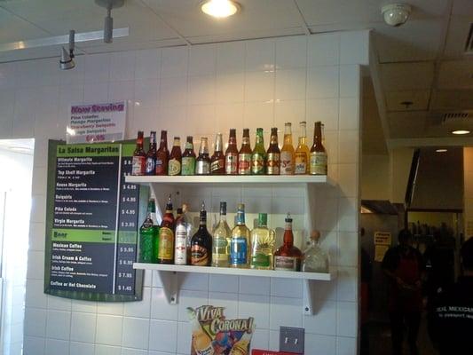 Hard alcohol at La Salsa? Cool!