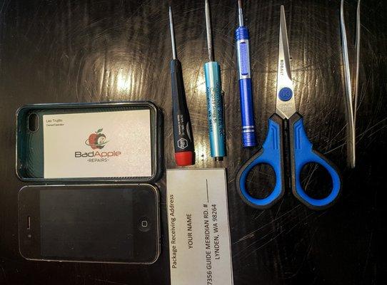 Tools of the cell phone repair trade