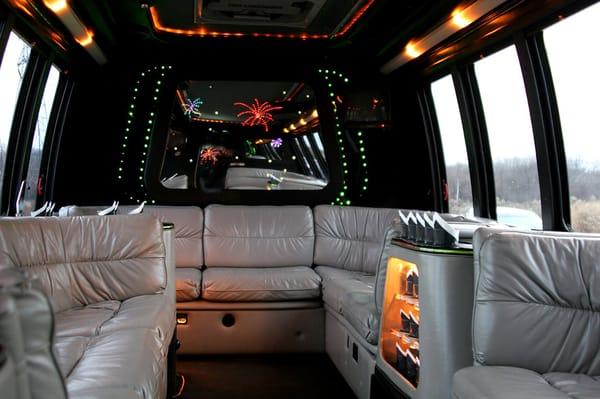 Limo coach interior
