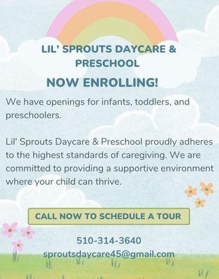 Lil’ Sprouts Daycare & Preschool