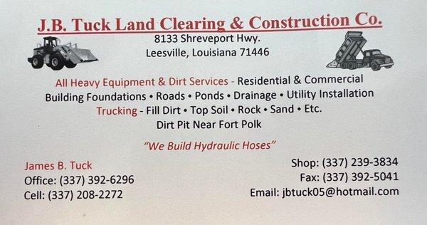 JB Tuck Land Clearing & Construction