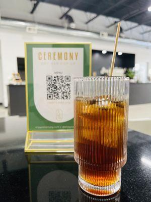 Pop-up at Vessel. NA Irish whiskey with Vessel cold brew