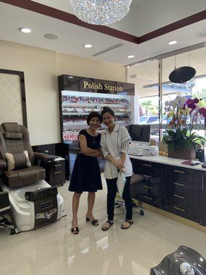 Owner June and Manager Jasmine. They were so sweet and attentive!