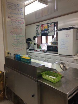 The food order counter