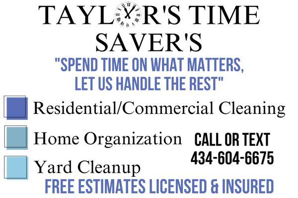 Taylor’s Time Saver’s