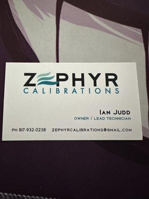 Zephyr Calibrations