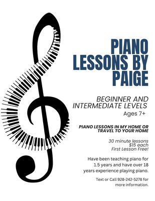 Piano Lessons by Paige