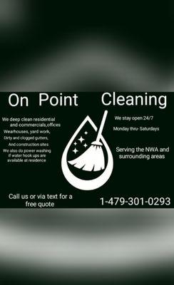 On point cleaning