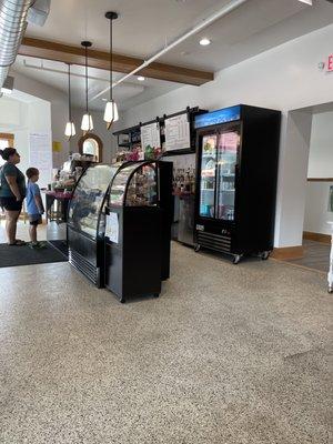 Counter area and food display cooler