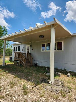 23 foot by 10 foot solid awning