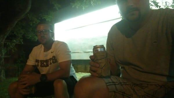 Post game at shell picnic table