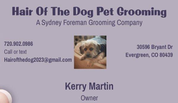 Over a decade as a professional dog groomer.