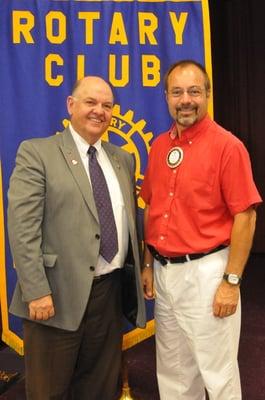 President Dan Knoll and District Governor Michael Caruso