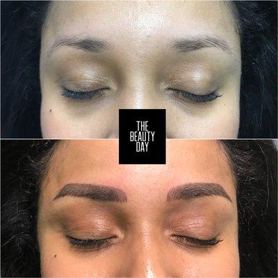 Full and bold Eyebrows tattoo