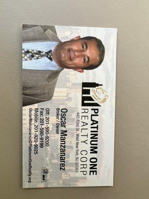 Oscar Manzanarez - Platinum One Realty