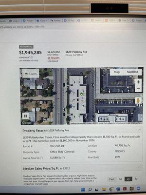 valued independently at $1,925,000. Scott Appraisal came in at $1,240,000. Absolutely incompetent.