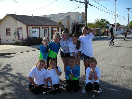 Having fun at a parade!