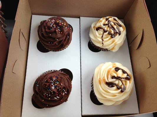 Birthday cake and Mudslide cupcakes!