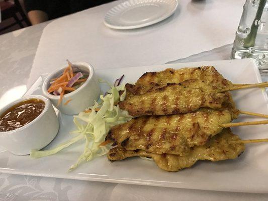 Some of the best chicken satay I've ever had