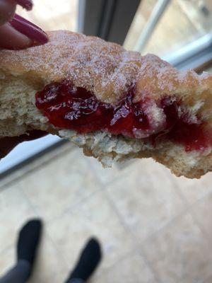 Moldy jelly donut