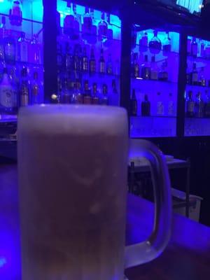 They serve Asahi draft in a nice ice cold mug