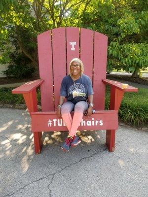 At the phil's tavern quarter marathon. Beautiful campus!