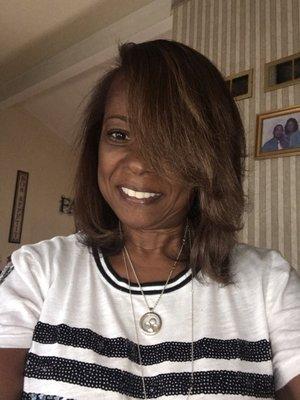 This lady is on fire. My natural hair is healthy n strong because of her. Y'all betta recognize talent. #lovemystylist