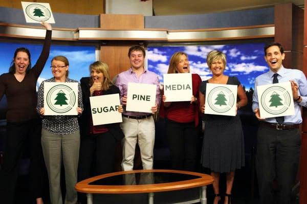 Sugar Pine Media in the KRCR Newsroom.