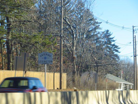 Entering Lexington