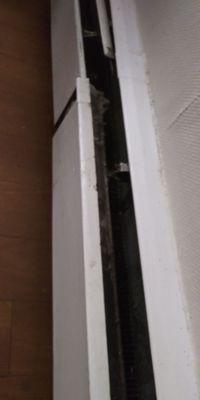 Radiator. Check out the dust in room