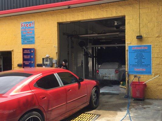 We have an attended drive through tunnel