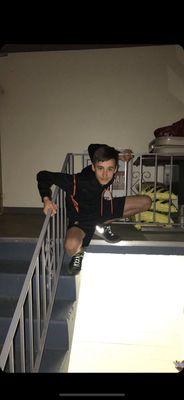 Featuring very supportive railing.