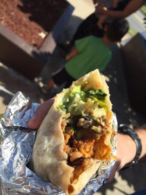My beef burrito... So good, very big and affordable!