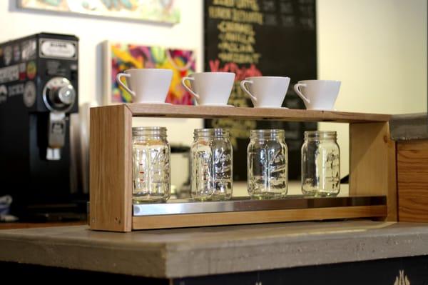 Freshest Coffee on the Mountain. Drip Coffee station.
