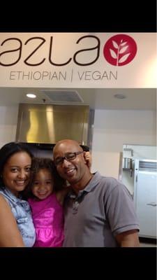 First-timers enjoying fresh, and more importantly, healthy food!