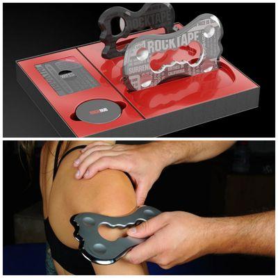 Rock blade. A type of massage for soft tissue injuries, mobility problems, over all pain, and to increase blood flow to area