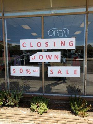 Store is closing in September. No specific date given.