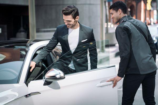 Concierge delivery and retrival at no additional charge