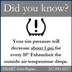 Fun Fact! Check your tire pressure often or come in and our trained technicians will check it for you!