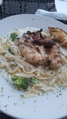 My fettuccini with NO BACON!