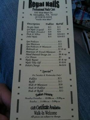 Service Menu