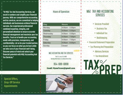 M&E Tax And Accounting Services