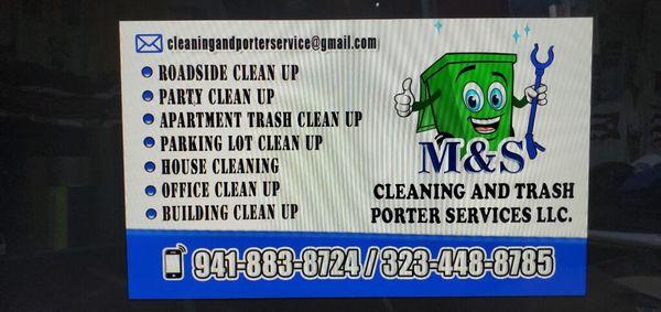 M&S Cleaning And Trash Porter Service