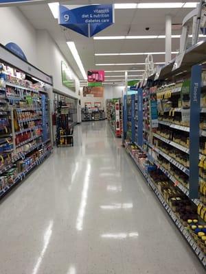 Aisle by pharmacy