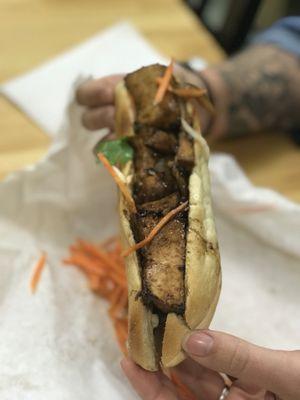 Best tofu banh mi in the City - moist, flavorful, generous portions, and so affordable!