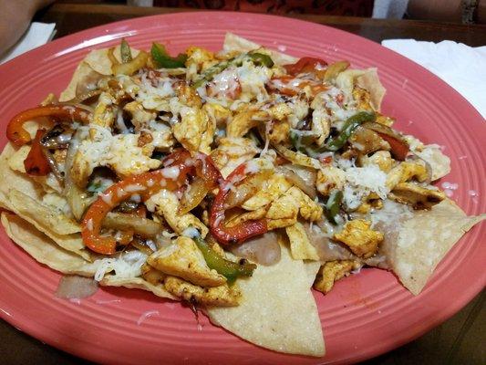 Nachos are great - they customized them for us too
